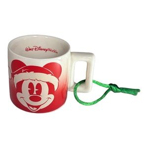 2022 Starbucks Walt Disney World Santa Mickey Mouse Mug Ornament
